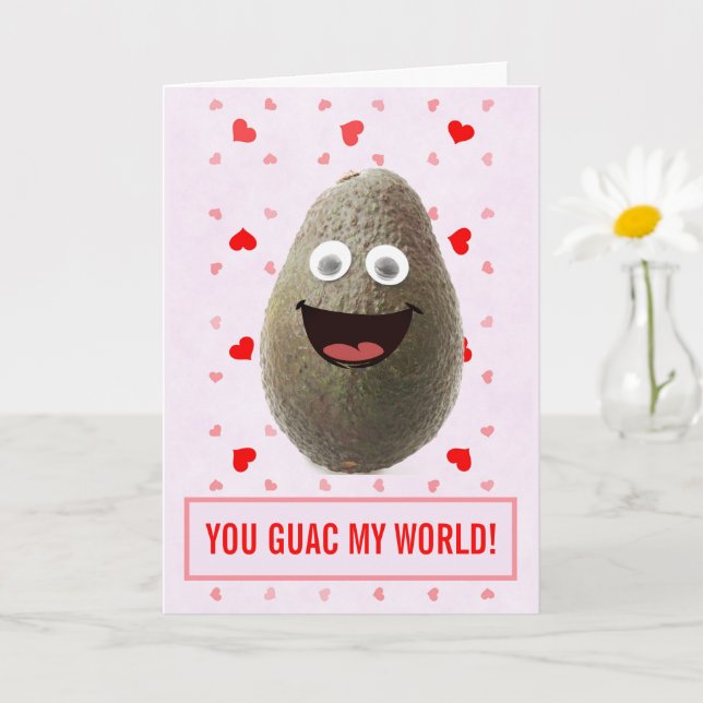 Carte Amusant mignon Avocado Anniversaire (Petite plante)