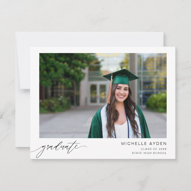 Carte Amusant Mod Graduate H Instant Deux Photo (Devant)