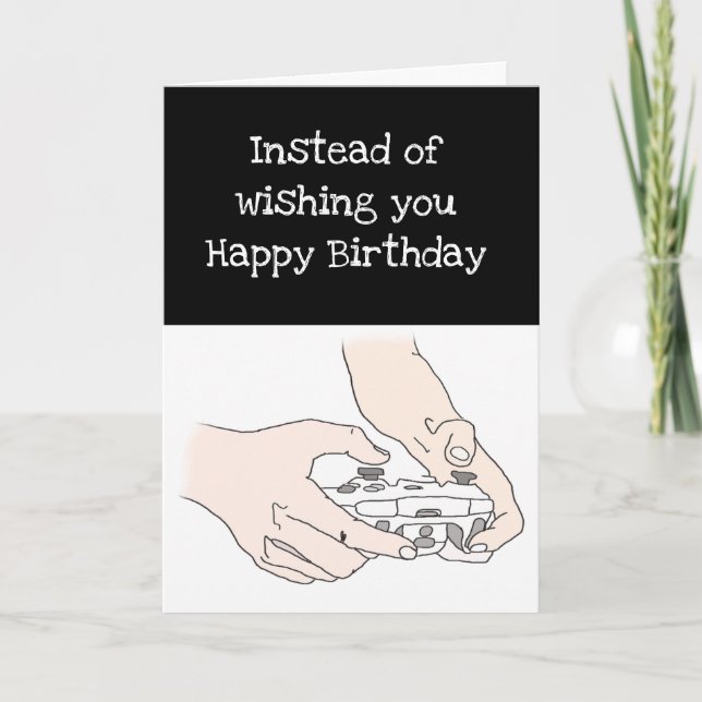 Carte Amusant niveau Gamer up Anniversaire Geek Humour (Devant)