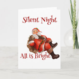 Carte Amusant Noël mignon Père Noël Salutation