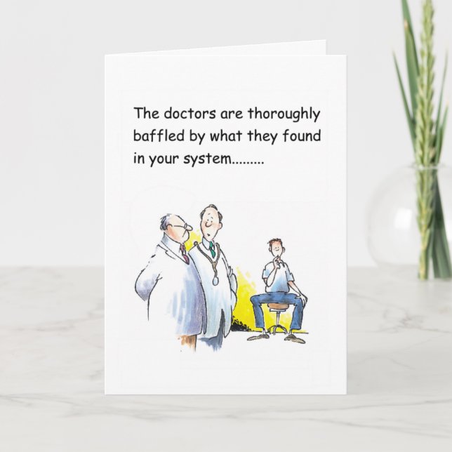 Carte Amusant obtenir bien souhait pour lui (Devant)