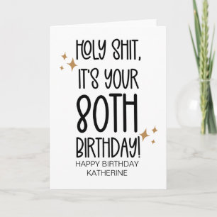 Carte Amusant Obtenir Plus De 80E Anniversaire Pour Ami