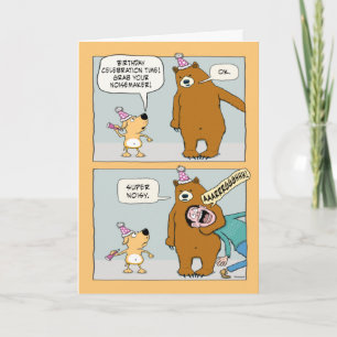 Carte Amusant Ours Trouver un Noisemaker