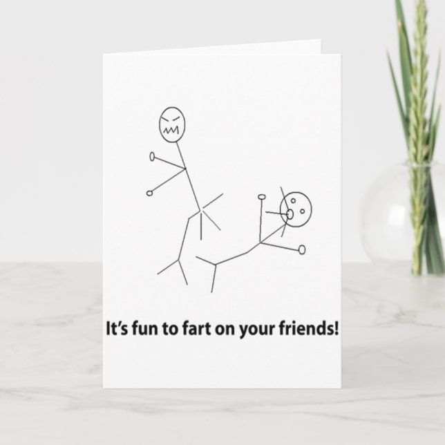 Carte Amusant panier sur les amis (Devant)