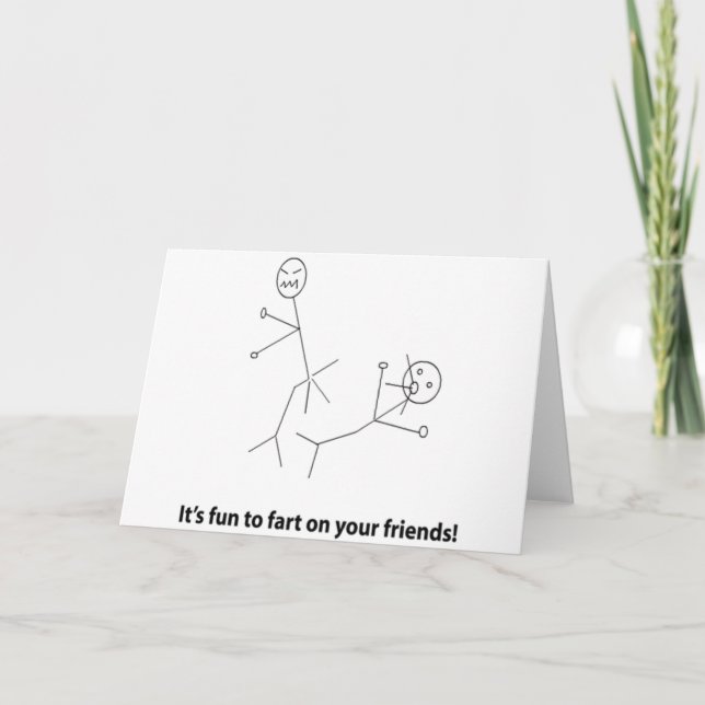Carte Amusant panier sur les amis (Devant)