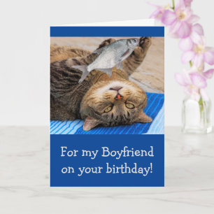 Carte Amusant Petit ami Pêche Anniversaire