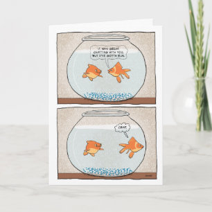 Carte Amusant Trapped Goldfish