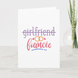 Carte Amusante amie Fiancée Idées Fiançailles