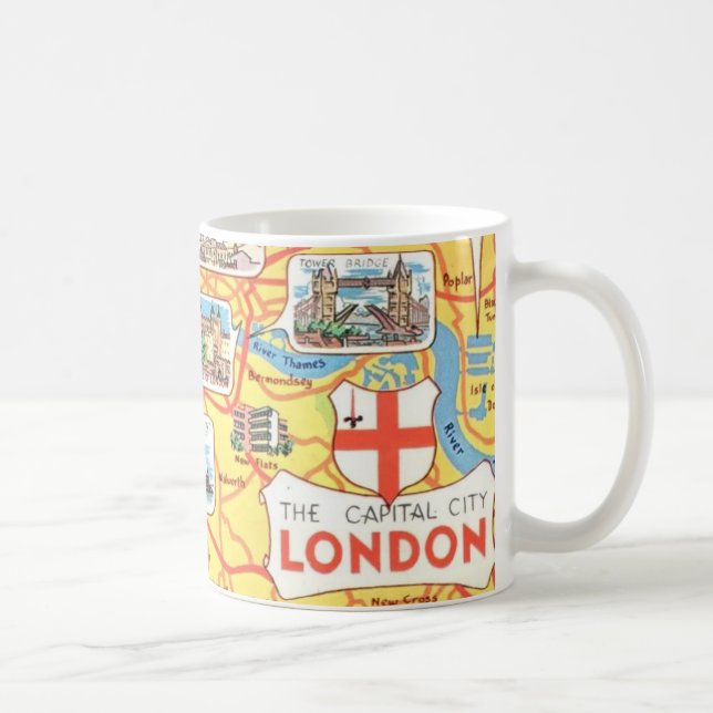 Carte amusante de Londres Angleterre Mug (Droite)