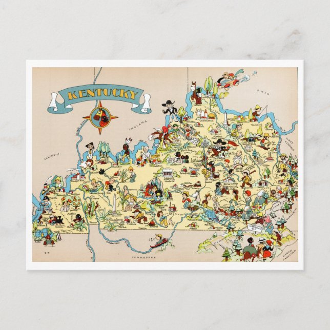 Carte amusante du Kentucky (Devant)