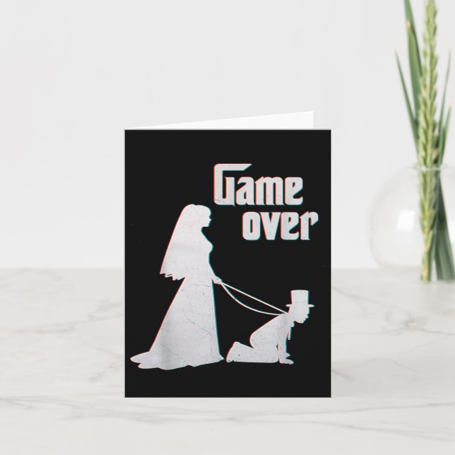 Carte Amusante Mariée Mariage Bachelor Bachelorette Ga (Devant)