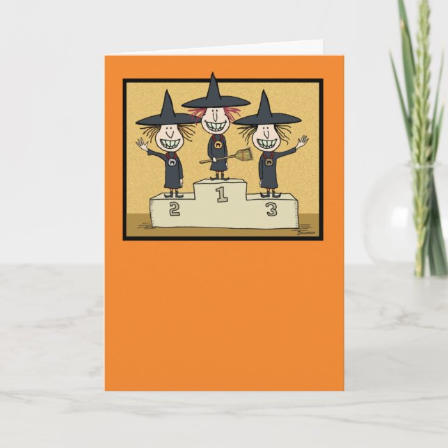 Carte Amusante Meilleures sorcières Halloween (Devant)