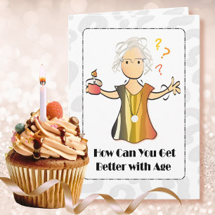 Carte Amusante Mignonne Femme Mature Gratuit Anniversair