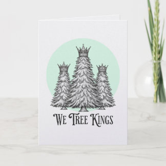 Carte amusante 'Nous trois rois' pour l'arbre de N