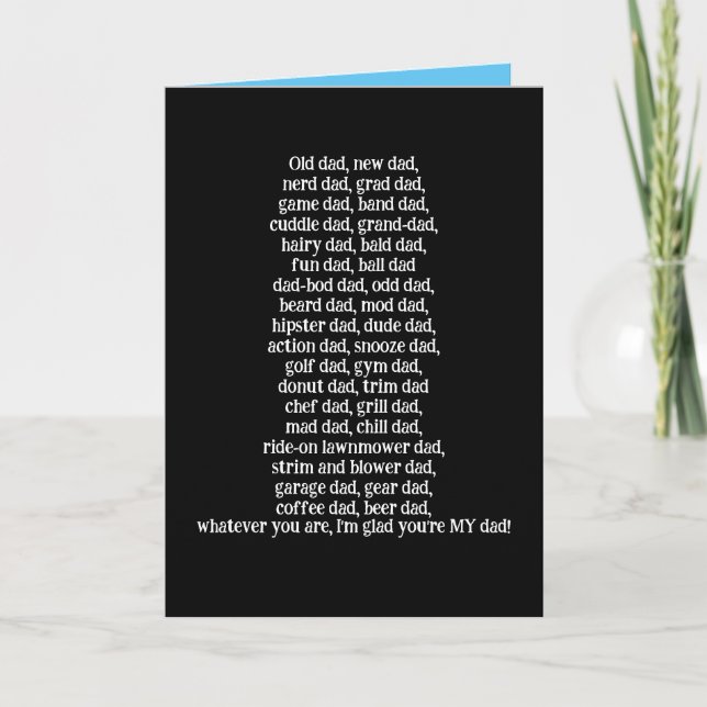 Carte amusante pour chaque papa en Fête des pères (Devant)
