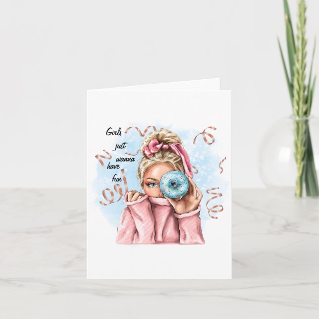 Carte Amusante Pour Filles (Devant)