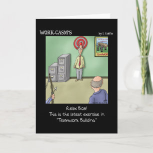 Carte amusante : Travail d'équipe