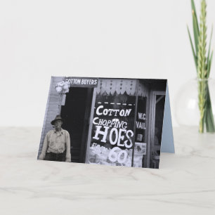 Carte amusante - Trous de coupe en coton