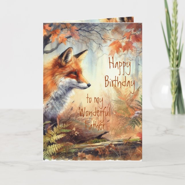 Carte Amusants Anniversaire Père Fier de la nature anima (Devant)