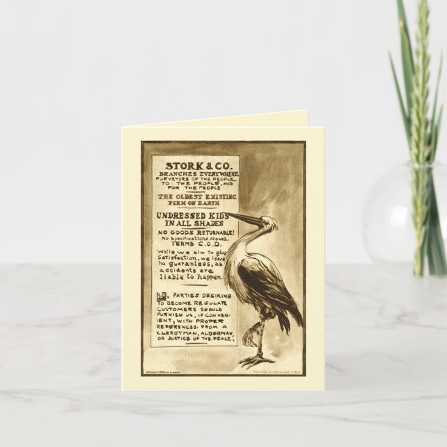 Carte Amusants-Bébés Venir Dans Toutes Shades-Stork & Co (Devant)