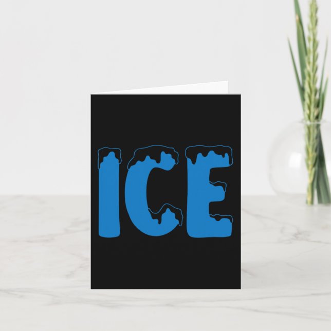 Carte Amusants Famille Halloween Costume Ice et Ba (Devant)