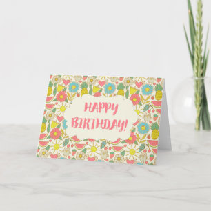 Carte Amusement au soleil Joyeux anniversaire