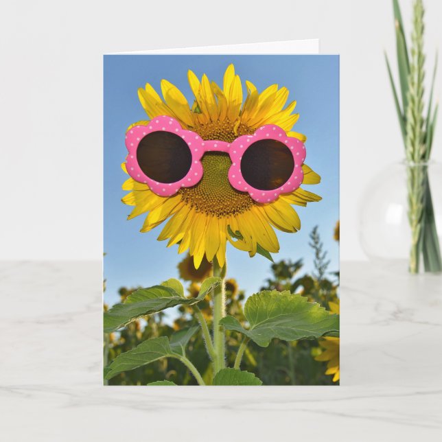Carte Amusement de tournesol (Devant)