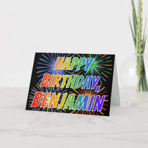 Carte Amusement "JOYEUX ANNIVERSAIRE " de "BENJAMIN" de