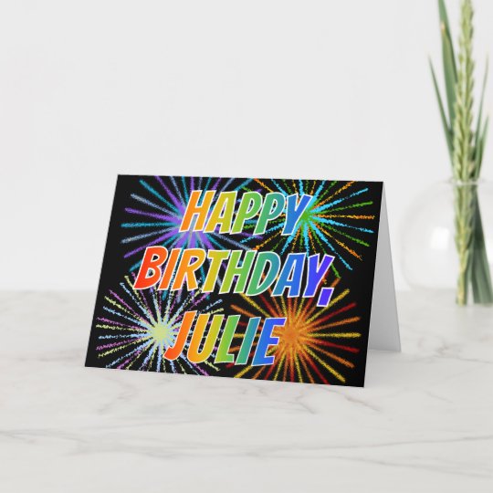 Carte Amusement Joyeux Anniversaire De Julie De Zazzle Ca