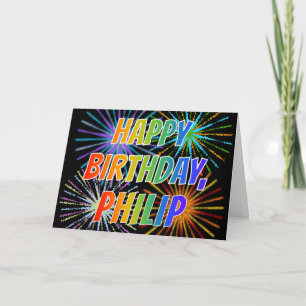Carte Amusement "JOYEUX ANNIVERSAIRE " de "PHILIP" de