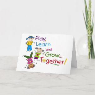 Carte AMUSEZ-VOUS POUR VOTRE "1er JOUR DE MATERNELLE"