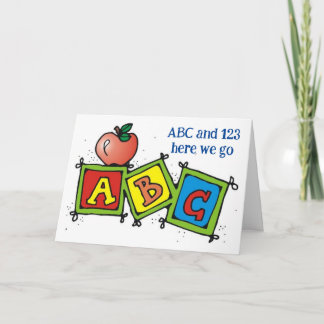Carte AMUSEZ-VOUS POUR VOTRE "1er JOUR DE MATERNELLE"