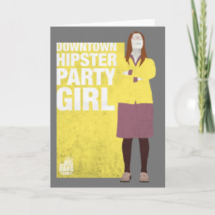 Carte Amy Downtown Hipster Party Girl