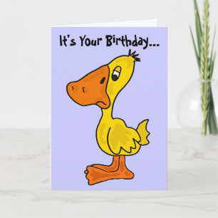Carte AN - Drôle Ducky Birthday Card