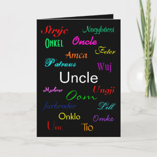 Carte "An Uncle's Birthday I" - Personnalisable