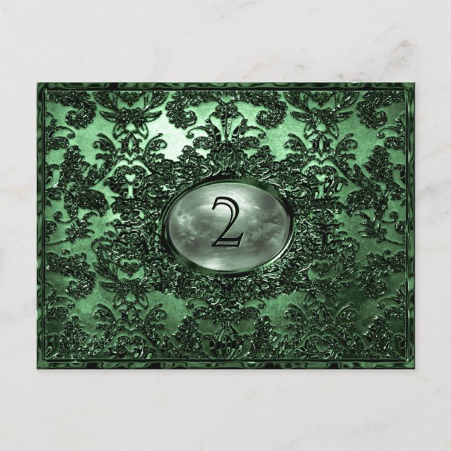 Carte Anabelle Dublin Victorian Numéro de table (Devant)