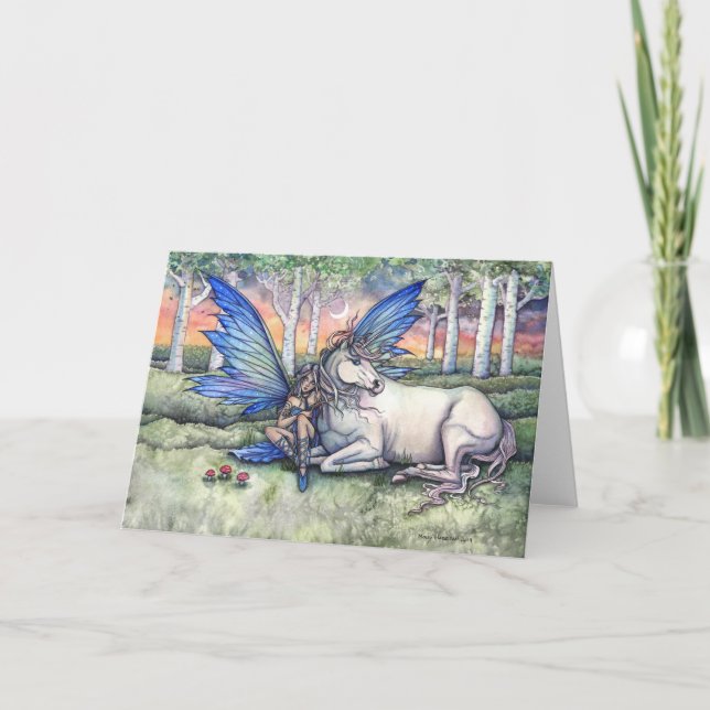 Carte analogue d'art d'imaginaire de fée et de (Devant)