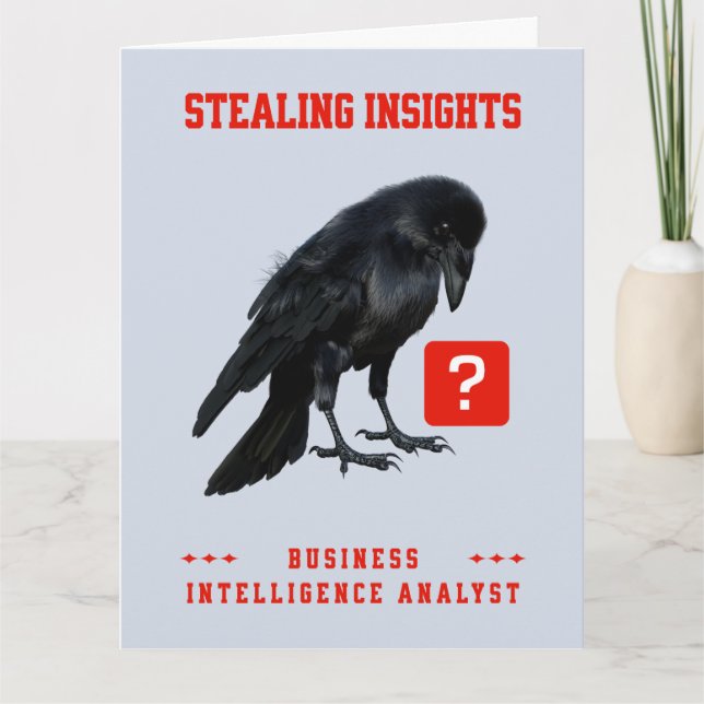 Carte Analyste en intelligence d'affaires Crow (Devant)