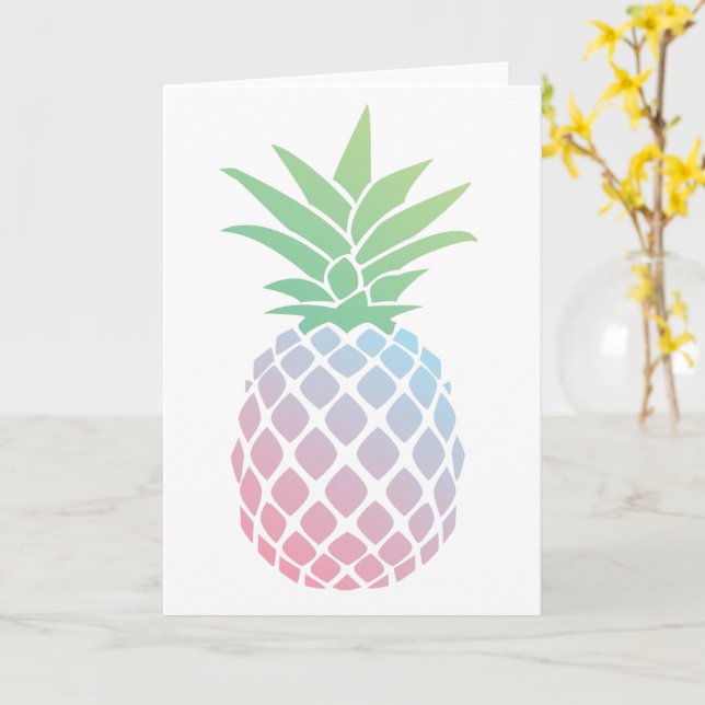 Carte Ananas (Fleur jaune)