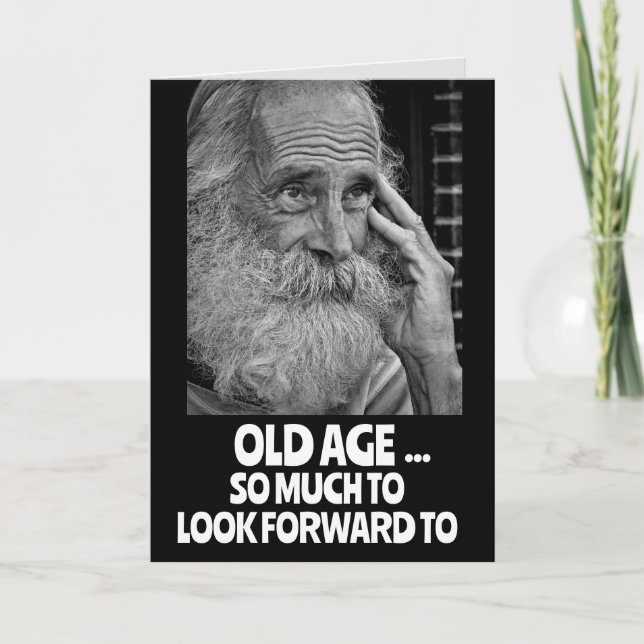 Carte ANCIEN HOMME COLONOSCOPIES FUNNY ANNIVERSAIRE Cart (Devant)