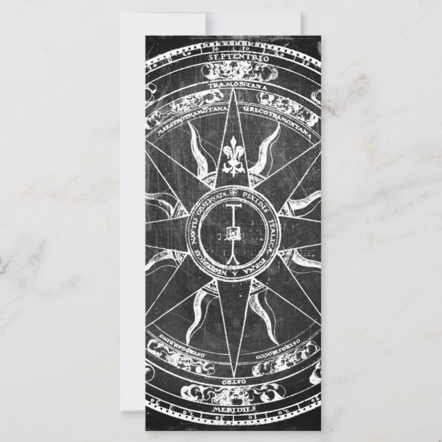 Carte Ancien Rose Compass (Devant)