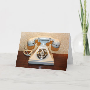 Carte Ancien téléphone Vintage