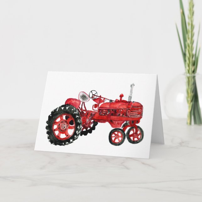 Carte Ancien tracteur (Devant)