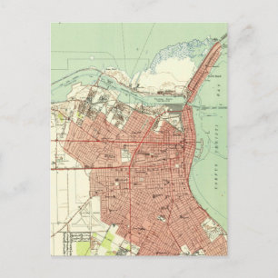 Carte ancienne de Corpus Christi Texas (1951)
