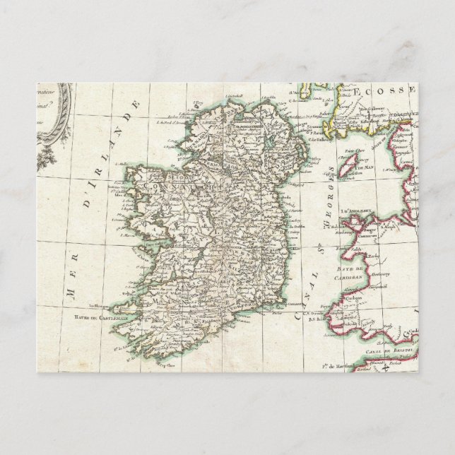 Carte ancienne de l'Irlande (1771) (Devant)