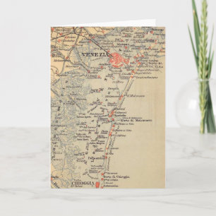 Carte ancienne de Venise Italie