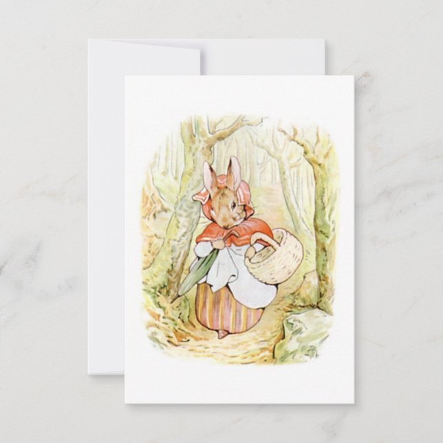 Carte Ancienne Mme Rabbit (Petit Chaperon Rouge) (B Pott (Devant)
