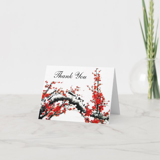 Carte Ancienne Plum Tree Note Card (Devant)