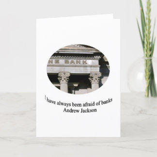 Carte Andrew Jackson avec la citation