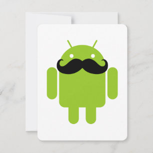 Carte Android Robot Moustache